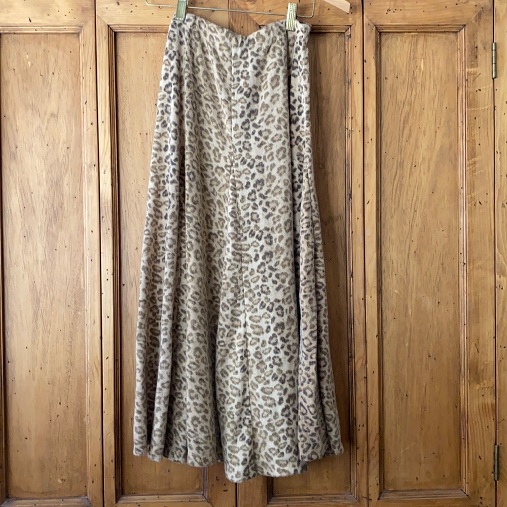 Laura Ashley leopard print skirt